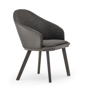 Rivol 03331, Modern padded chair in fireproof polyurethane