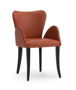 VENTO armchair, Upholstered small armchair, with a classical taste