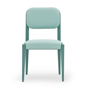 Garbo 03111, Chair upholstered in solid wood, with belted seat