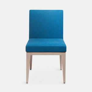 Lara 650 chair, Chair with rigorous shapes, with soft padding
