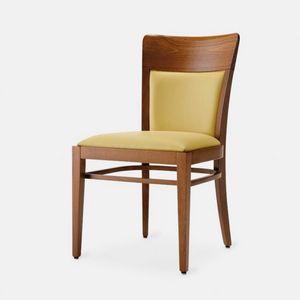 Rond 220 chair, Wooden chair with comfortable padding