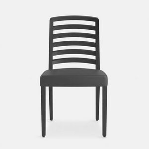 Astra 710-715 chair, Wooden chair with horizontal slats backrest