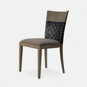 Comfort 207 chair, Chair with woven leather backrest