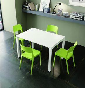 s45 amedeo, Extendable dining table with metal structure