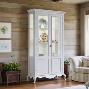 Casa Shabby Chic SHABBY1526, Two-door display cabinet, shabby chic style