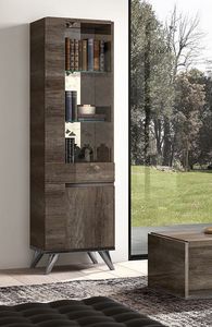 Medea Art. MEDVOV101 - MEDVOV102, Display cabinet with 1 door, with a contemporary design