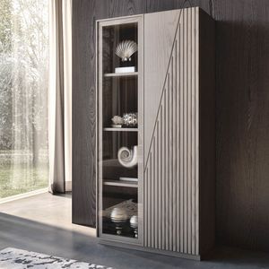 Nova NOVA1340TA, Showcase with engraved wooden door and glass