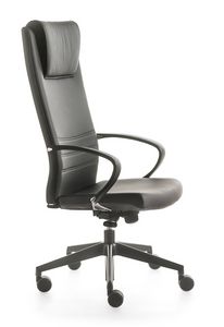 King, Directional high-back chair with wheels