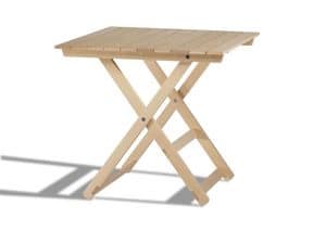Anni 60S, Folding wooden tables, for indoor and outdoor