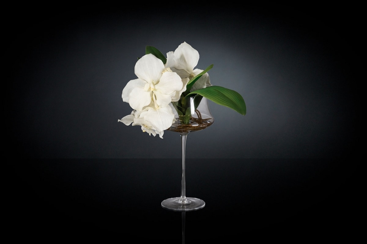 VERSAILLE PARIS Floral Orchids Arrangement With SILK Flowers in