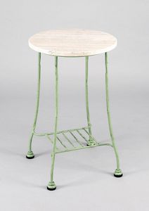 BAMBOO GF4012TA-S, High garden table, in steel and marble