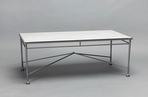 INTRECCIO GF4004TAB, Rectangular table with Carrara marble top