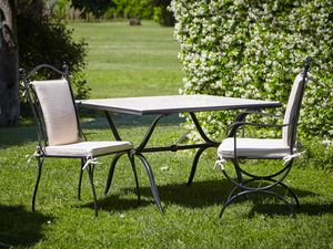 ROMBI GF4002TA-MAC, Outdoor table in steel and marble
