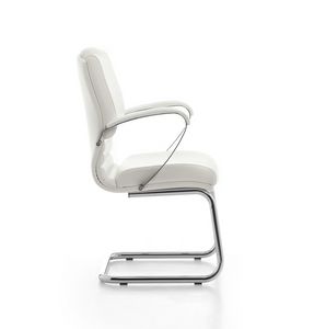 Digital Chrome 03, Visitor chair, tubular steel base, for office