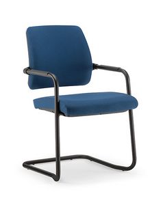 Kos Soft 01 BK, Chair with cantilever base, for office