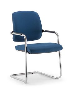 Kos Soft 01, Chair with cantilever base, for office guests