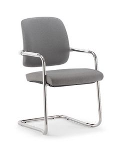 Kos White Soft 01, Office chair with cantilever base