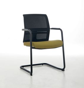 Omnia Plus 05, Office visitor chair with mesh backrest
