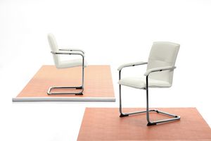 Silla 01, Chair with cantilever base for office