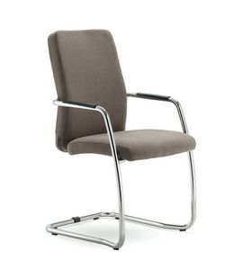 UF 137 / S, Chair upholstered with sled, with elegant seams