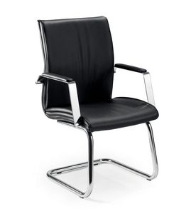 UF 508 / S, Visitor chair with padded armrests, in various colors