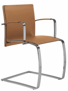 Zen chair with armrests 10.0131, Office chairs for guests, with armrests