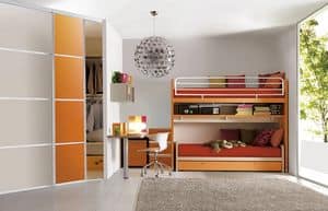 Comp. 310, Complete bedroom, patented bunk