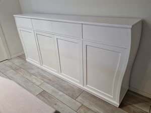 1200 SIDEBOARD, White lacquered sideboard with drawers