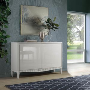 Aria ARIA1206T, Lacquered sideboard with 2 doors, in a contemporary classic style