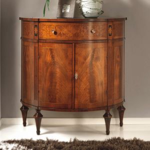 Dolce Casa ANTIQUA689, Sideboard shaped in walnut feather