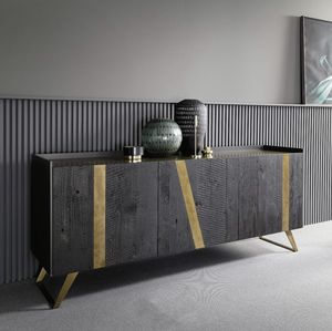 Elly 3 doors, Modern sideboard with 3 doors