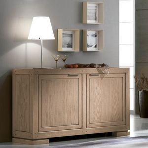 Etnic Chic EC-002, Modern sideboard, 2 doors, in ash wood