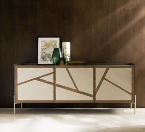 Fujiko 3 doors, Modern sideboard with a strong visual impact