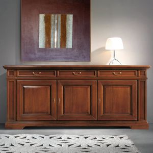 Home set Home NOTGIO207, Classic 3-door sideboard, with a traditional and solid appearance