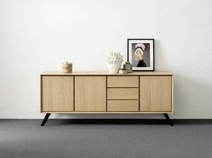 Nook 3 doors 3 drawers, Sideboard with an essential design, but never trivial