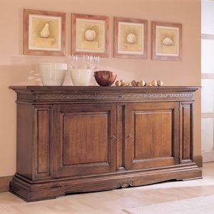 Positano POSIPS-05-BU, Sideboard with 2 large doors with bosses and 3 carved drawers