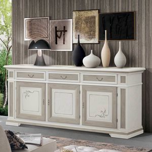 Shabby Chic SHA207G, Shabby Chic sideboard 3 doors 3 drawers