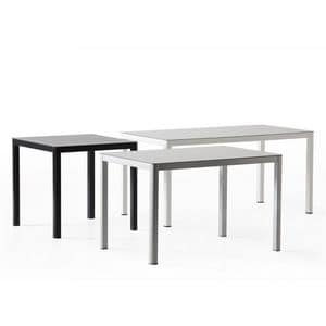 La h75, Metal table with HPL top, contemporary line