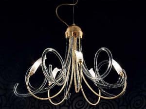 Chic chandelier, Chandelier with diffusers made entirely by hand