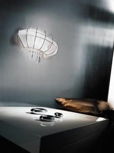 Full Moon applique, Modern wall lamp with sleek and seductive shape