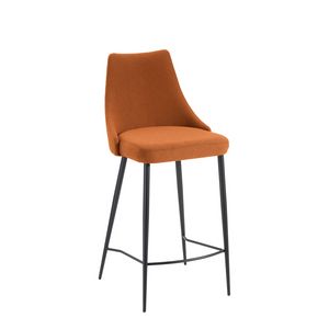 Evelin SG, Stool with leather upholstery