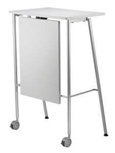 GIKO 755 + OPT, High table with metal base, for offices and schools