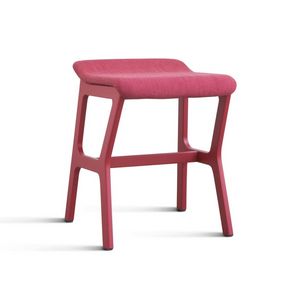 ART. 0010-H47 STOOL NHINO, Multipurpose low barstool in beechwood