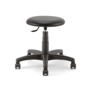 Mea Soft 01, Stool on castors, with padded seat