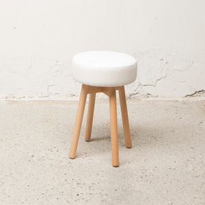 Round stool Love, Outlet low stool, with padded round seat