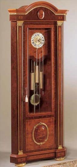 Antique Pendulum Clock In Inlaid Wood #2 Photograph by Cardaio Federico -  Pixels