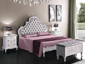 Art. 3262, Bed with tufted headboard