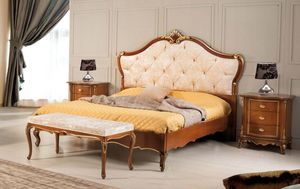 Art. 3578, Bed with tufted headboard