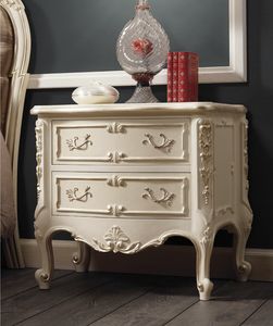 Art. CD 22020, Classic style bedside table in lacquered wood