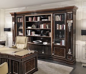 ART. 2940, Classic bookcase with ziricote finish